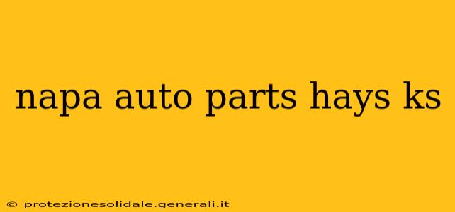 napa auto parts hays ks