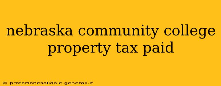 nebraska community college property tax paid