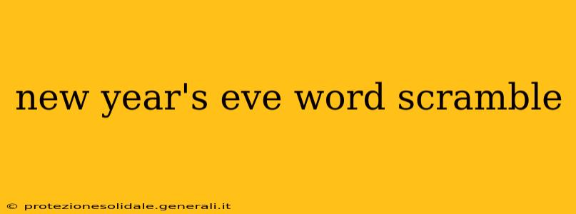 new year's eve word scramble
