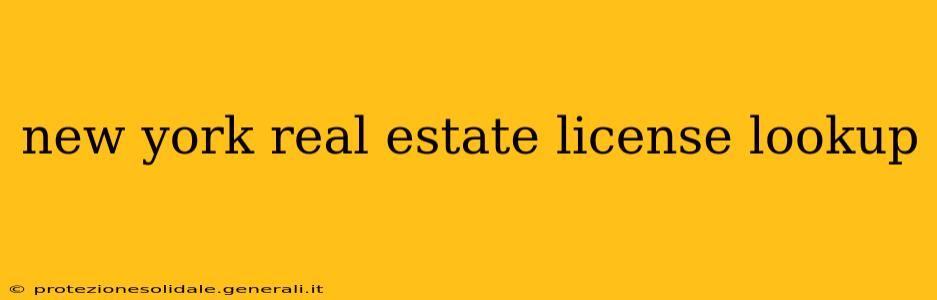 new york real estate license lookup