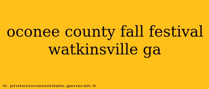 oconee county fall festival watkinsville ga