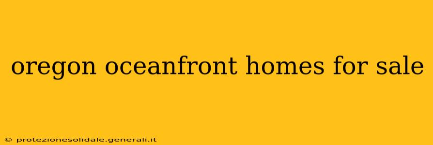 oregon oceanfront homes for sale