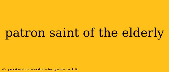 patron saint of the elderly