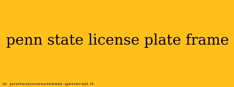 penn state license plate frame