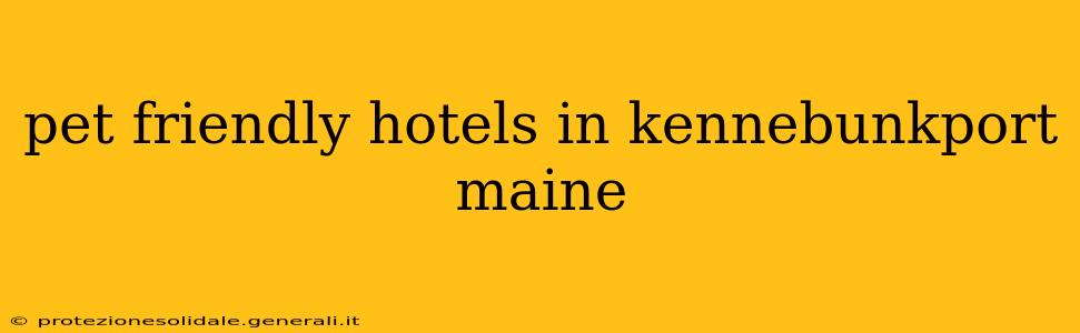pet friendly hotels in kennebunkport maine