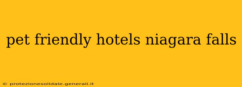 pet friendly hotels niagara falls