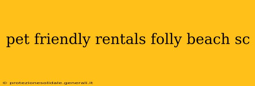 pet friendly rentals folly beach sc