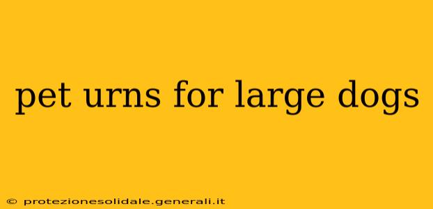 pet urns for large dogs