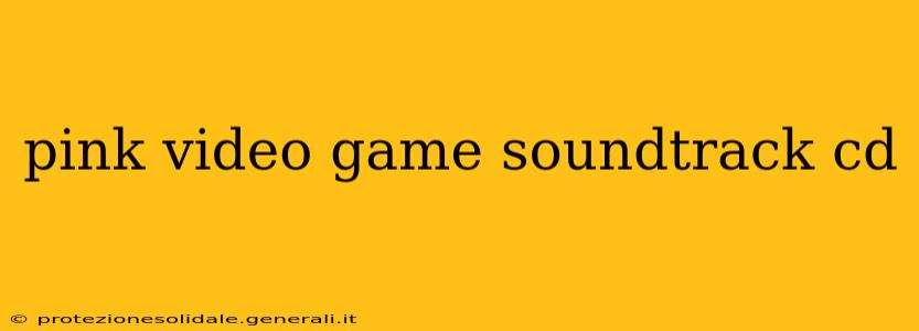 pink video game soundtrack cd