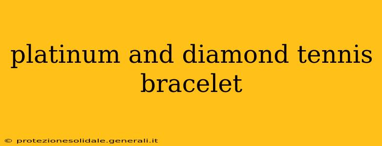 platinum and diamond tennis bracelet