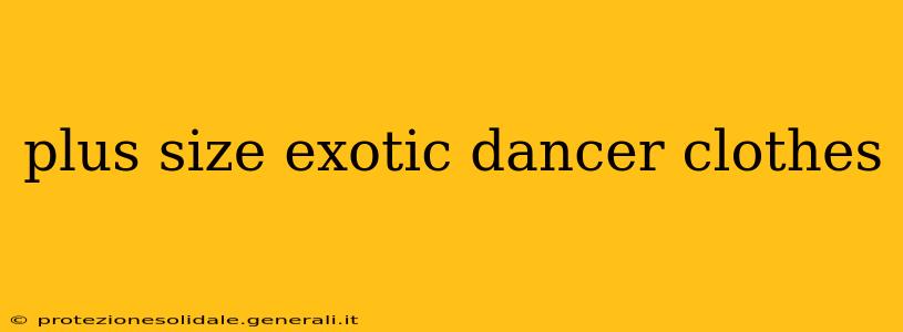 plus size exotic dancer clothes