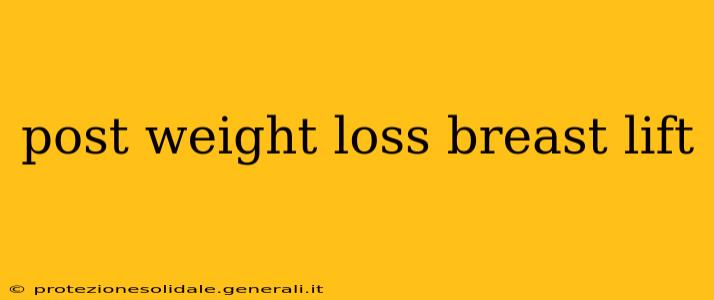 post weight loss breast lift