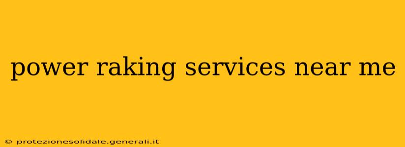 power raking services near me