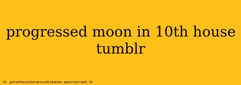 progressed moon in 10th house tumblr