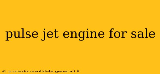 pulse jet engine for sale