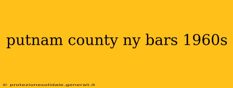 putnam county ny bars 1960s