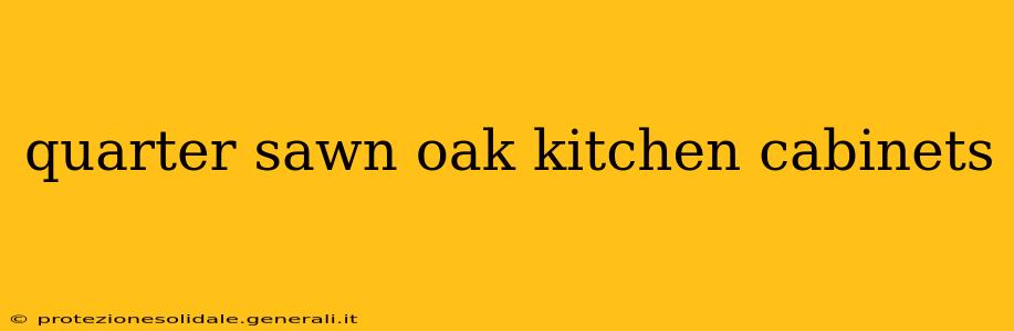 quarter sawn oak kitchen cabinets