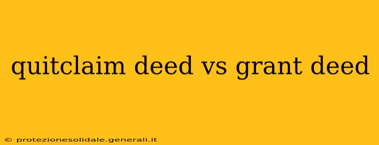 quitclaim deed vs grant deed