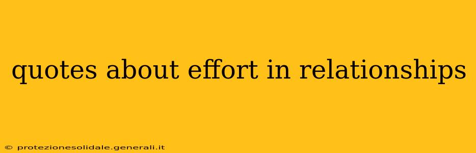 quotes about effort in relationships