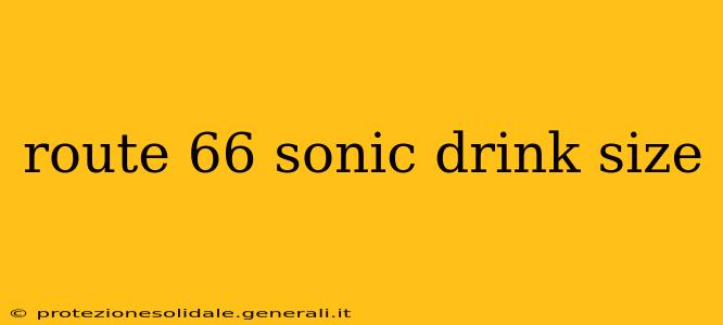 route 66 sonic drink size