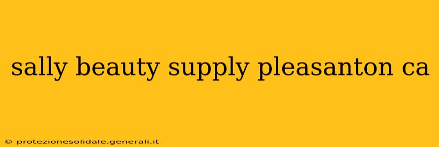 sally beauty supply pleasanton ca