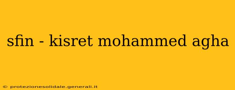 sfin - kisret mohammed agha
