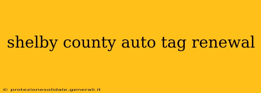 shelby county auto tag renewal