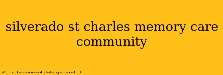 silverado st charles memory care community