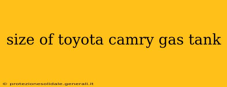size of toyota camry gas tank