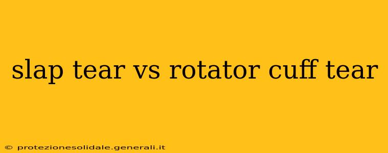 slap tear vs rotator cuff tear