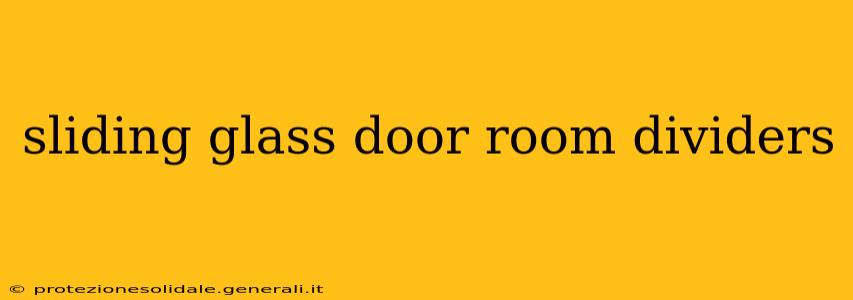 sliding glass door room dividers