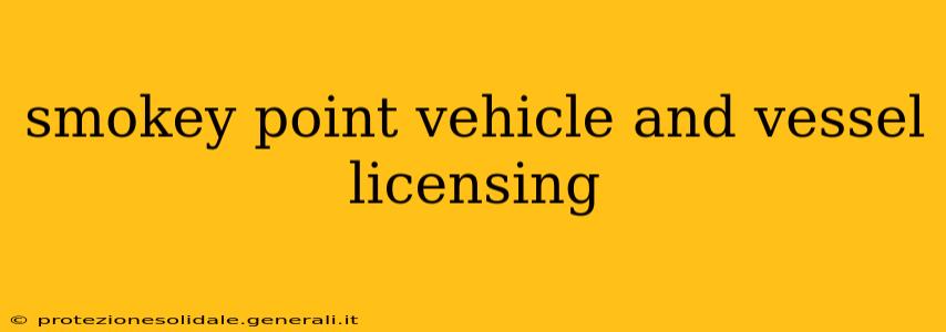 smokey point vehicle and vessel licensing