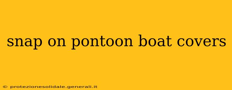 snap on pontoon boat covers