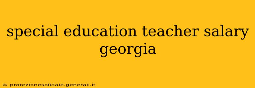 special education teacher salary georgia