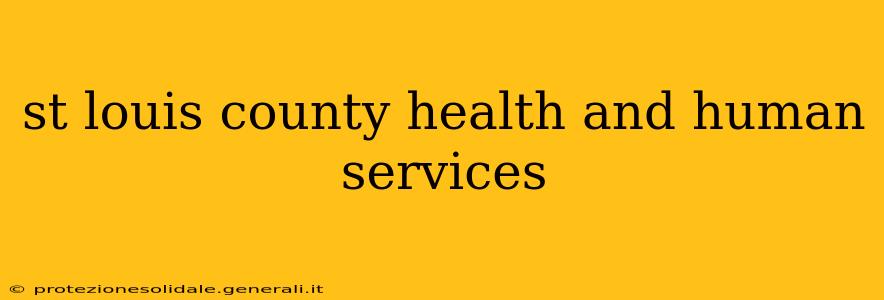 st louis county health and human services