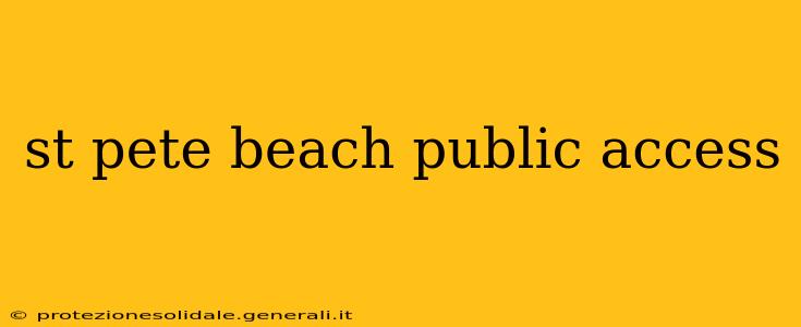 st pete beach public access