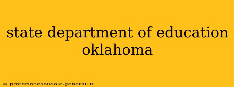 state department of education oklahoma