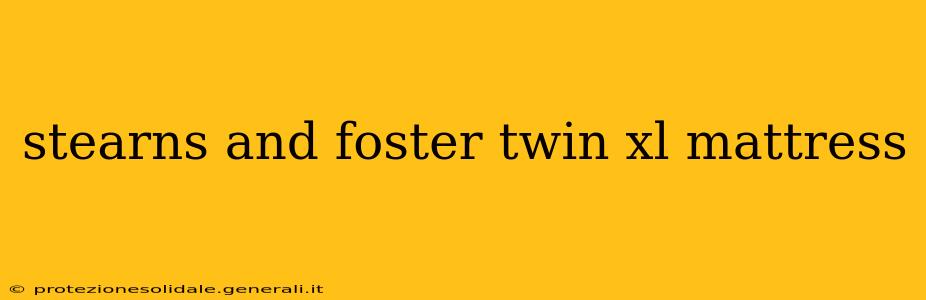 stearns and foster twin xl mattress