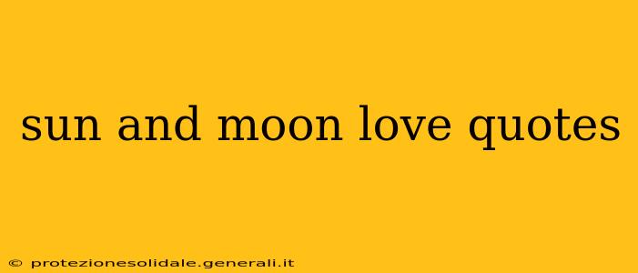 sun and moon love quotes