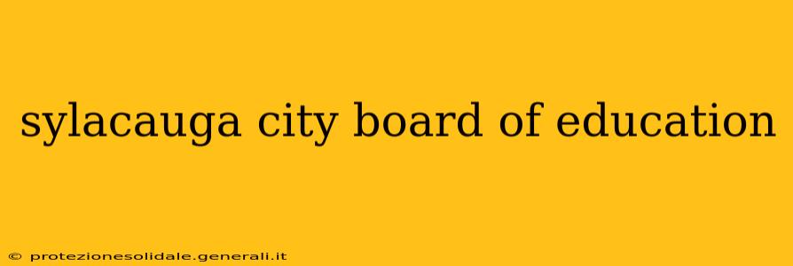 sylacauga city board of education