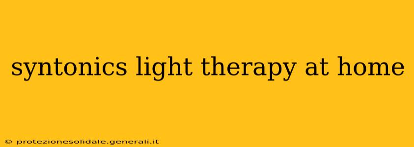 syntonics light therapy at home