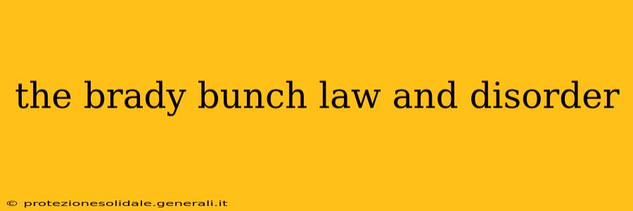 the brady bunch law and disorder