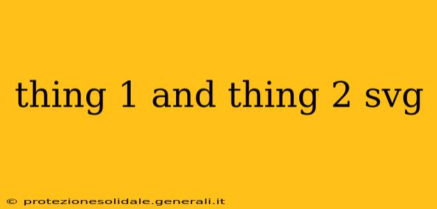 thing 1 and thing 2 svg