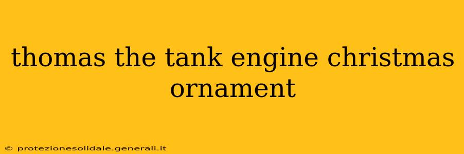 thomas the tank engine christmas ornament