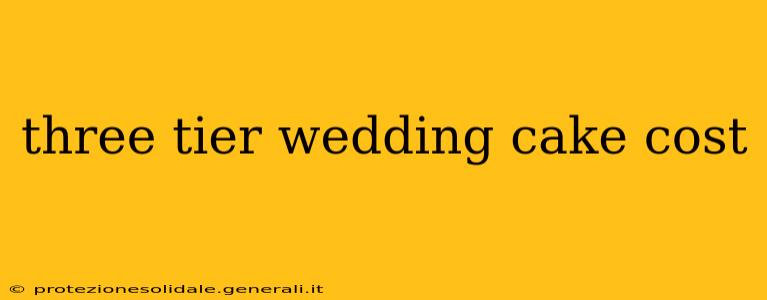 three tier wedding cake cost