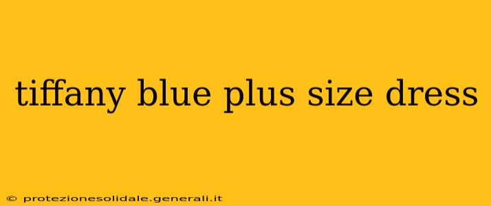 tiffany blue plus size dress
