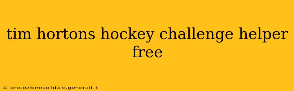 tim hortons hockey challenge helper free