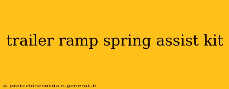trailer ramp spring assist kit