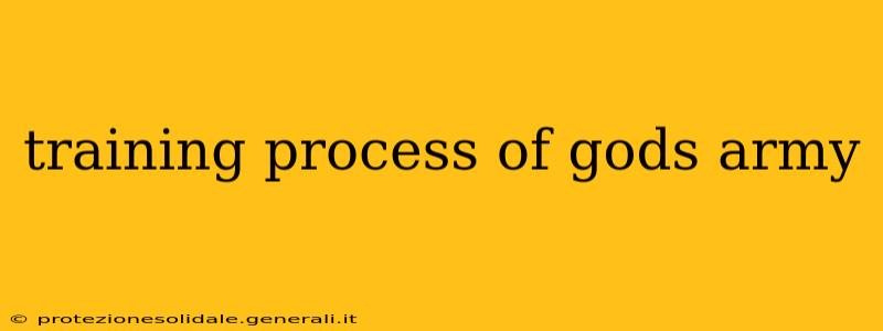 training process of gods army