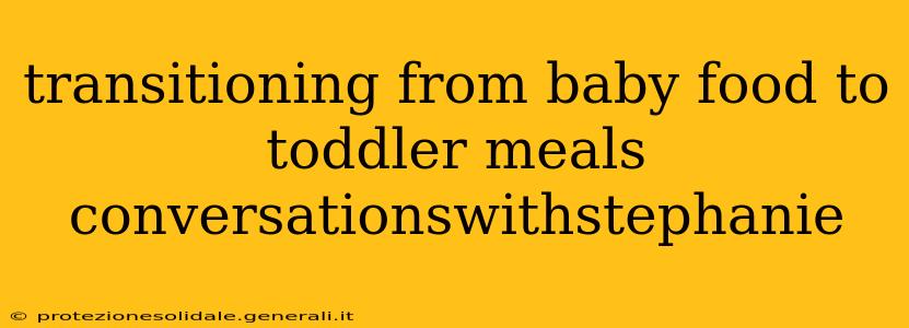 transitioning from baby food to toddler meals conversationswithstephanie
